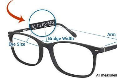Understanding Glasses Measurements - Blue Light Glasses